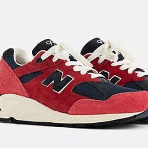 New Balance MADE in USA 990v2 Chrysanthemum red NB navy - Brand New - Size 9.5